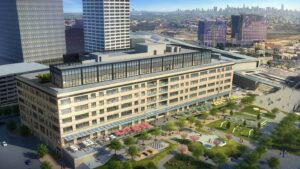 Rendering of proposed High Line in Newark, NJ