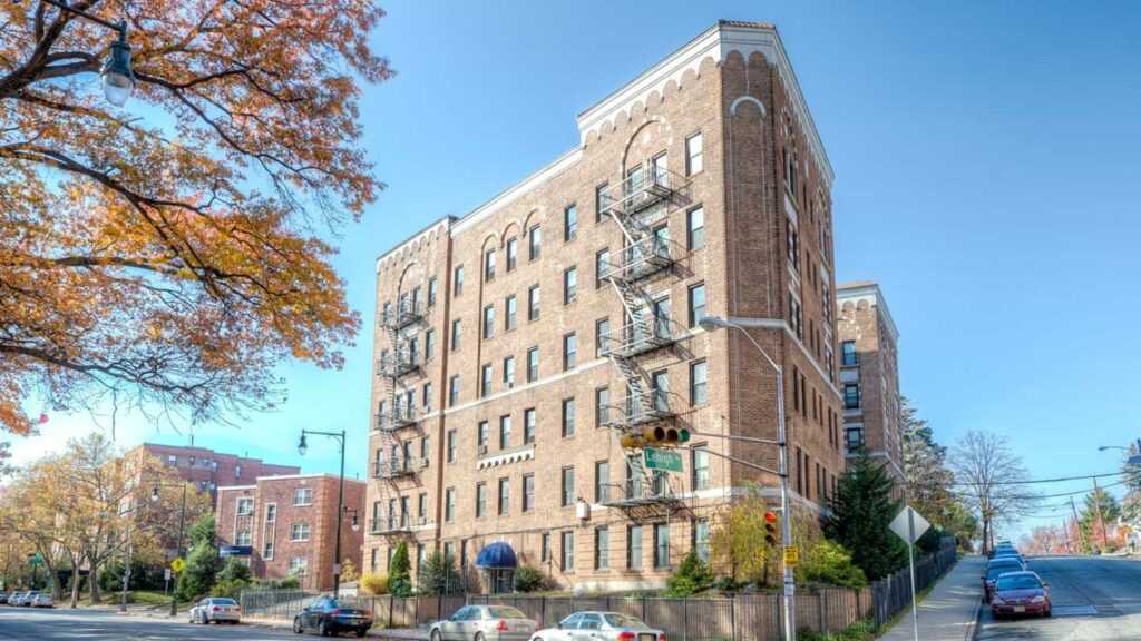 Exterior of a Newark Apartment building