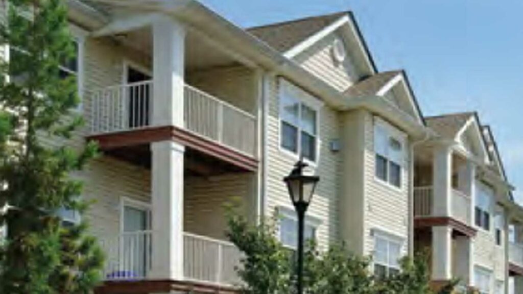 Exterior of apartment property