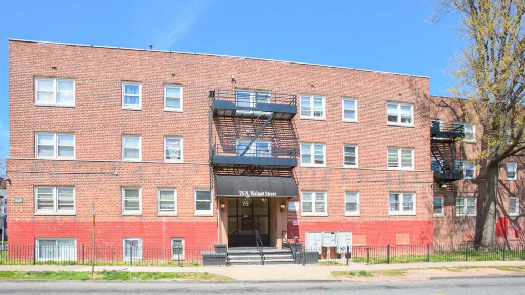 Exterior of 75 N. Walnut Street in East Orange, NJ